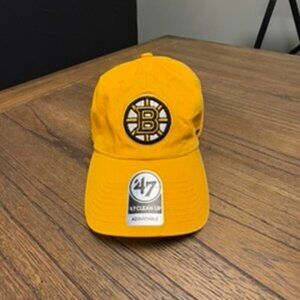 Officially licensed Boston Bruins '47 Clean Up Adjustable Hat--Gold